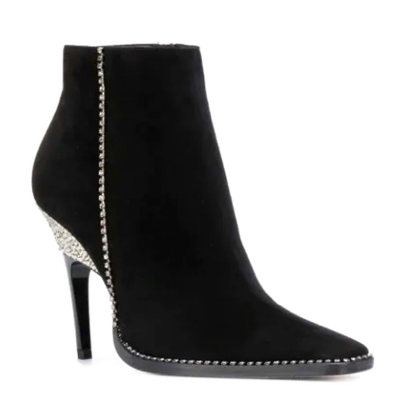 HOST PICK❣️New Auth Jimmy Choo Swarovski Crystal Suede Ankle Boot Sz 9 - Picture 5 of 5